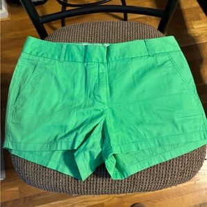 NWT Women’s J. Crew Green Shorts Chino Cotton Style Sz 8